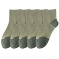 thumbnail image 1 of TELOLY 5Pairs Mens Socks9-13Mens Ankle Socks Size 9-11 Men's Socks ,Green, 1 of 4