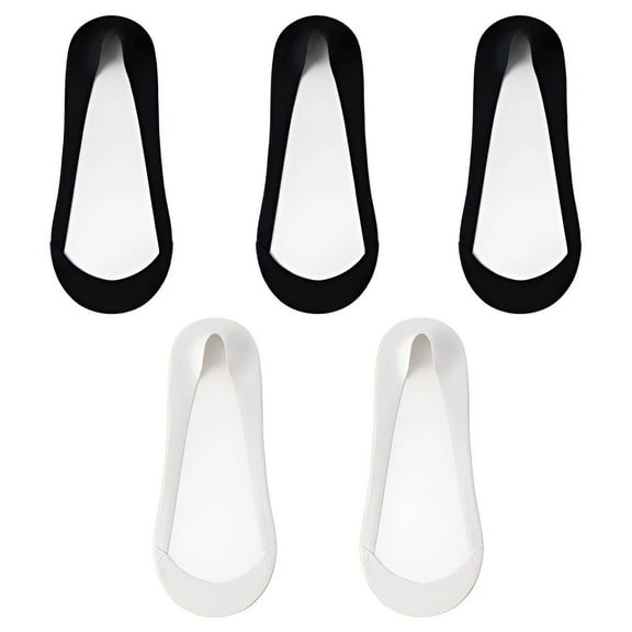 TELOLY 5Pairs No Show Socks Womens,Combed Cotton Footies Socks for Women,Soft Touch and Natural Feel No Show Socks,Style1