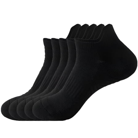 OQRKI 5Pairs Women'S Socks9-13Mens Ankle Socks Size 9-11 Men's Socks ,Black