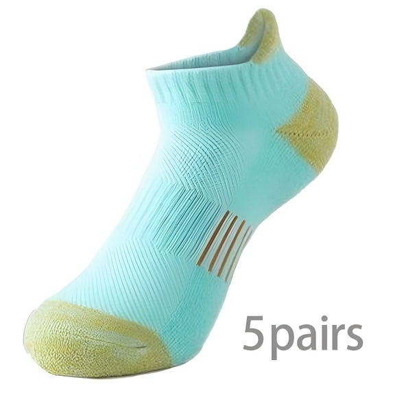 TELOLY 5Pairs Ankle Socks for Women,Women Socks Size 9-11,Cotton Work Socks