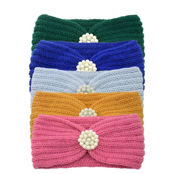 TELOLY 5Pcs Headbands for Women,Polyester Hair Accessories,Cute Headbands for Women,Mixing5
