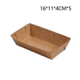 thumbnail image 1 of TELOLY 5Pcs Pizza Pan,Kraft Paper Material Pizza Stone for Oven,Disposable Boat Boxes Pizza Pan for Oven,20*15*45CM, 1 of 3