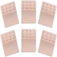 thumbnail image 1 of TELOLY 6-Pack Adjustable Bra Extenders 4 Hook 3 Row Bra Band, 1 of 7