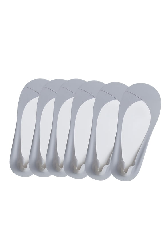 6 Pairs Low Cut No Show Socks, Invisible Ice Silk Socks for Women, Pure Cotton, Non-Slip