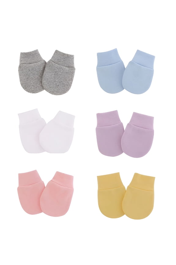 6 Pairs Newborn Mittens Baby Toddler Gloves Scratch Free Mittens for Babies 0-6 Months for Boys and Girls,Baby Mittens Newborn,Mittens for Newborn Baby Boy,Mittens for Newborn Baby Girls