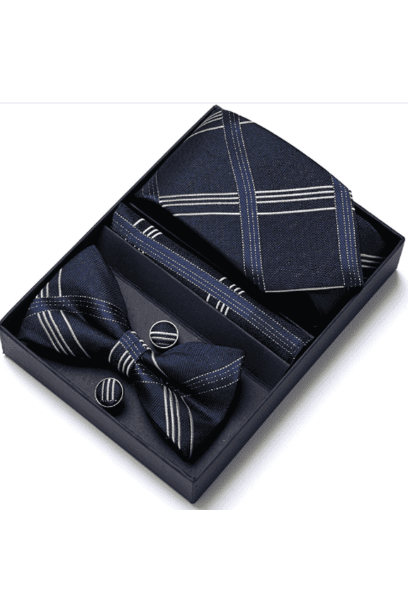 6Pcs Men's Tie and Bow Tie Set,Formal One Size,Fashion Accessories,57.48x2.95x1.38in,Wb197