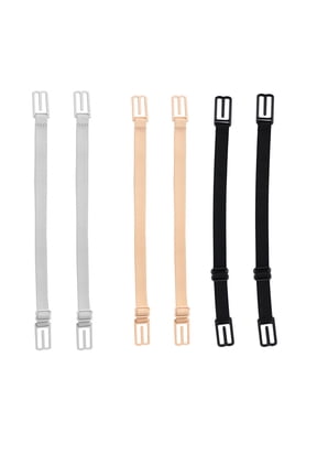 6 Pieces Bra Strap Holders for Slipping,Non-slip Bra Straps Holder with Elastic Dacron,Versatile Non-slip Strap