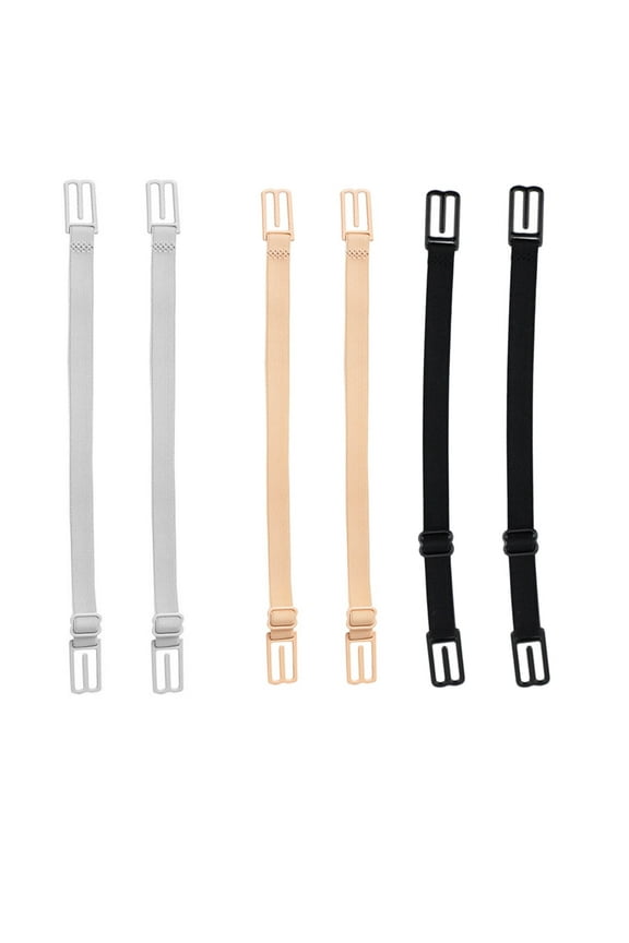 6 Pieces Bra Strap Holders for Slipping,Non-slip Bra Straps Holder with Elastic Dacron,Versatile Non-slip Strap