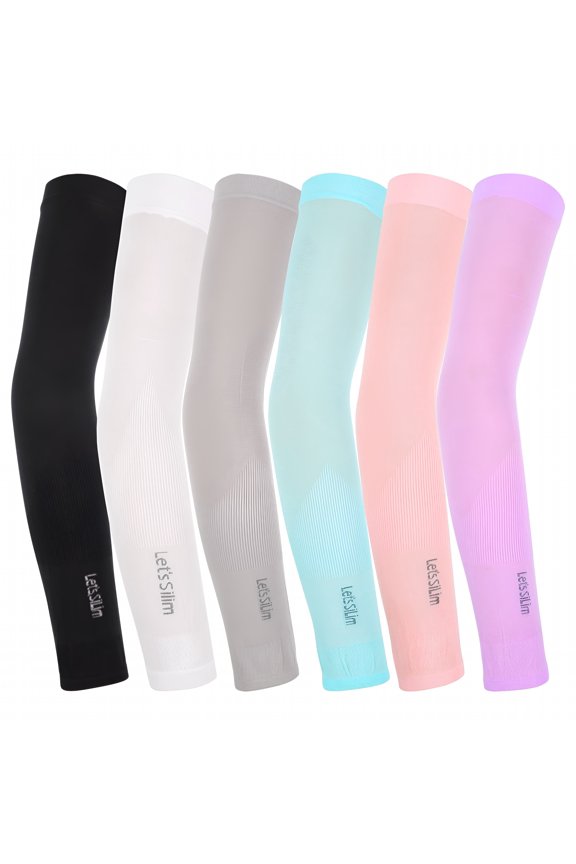 6Pair Cooling Arm Sleeves Ice Silk UV Protection Compression for Men and Women