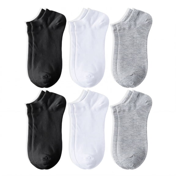 TELOLY 6Pairs Ankle Socks Men,All-Season Wear Athletic Socks,Unisex Design Mens No Show Socks,Combination1