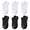 thumbnail image 1 of TELOLY 6Pairs Ankle Socks Men,Size 37-58 Athletic Socks,Low-Cut Ankle Socks Mens No Show Socks,Combination1, 1 of 1