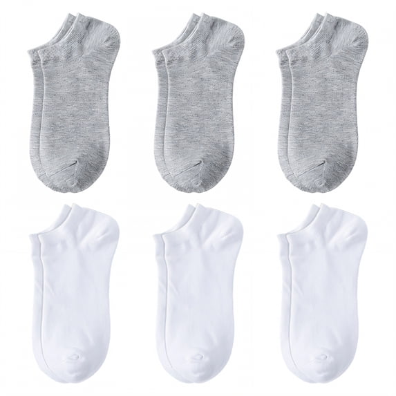 TELOLY 6Pairs Ankle Socks Men,Size 42-48 Athletic Socks,Large Size Mens No Show Socks,Combination3