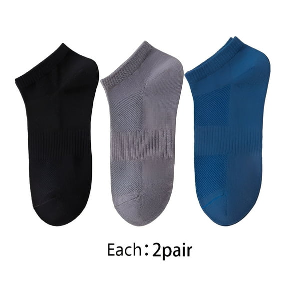 TELOLY 6Pairs Mens Ankle Socks9-13Mens Ankle Socks Size 9-11 Men's Socks ,Colormixing3