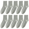 thumbnail image 1 of TELOLY 6Pairs Mens Ankle Socks9-13Mens Ankle Socks Size 9-11 Men's Socks ,Gray, 1 of 5