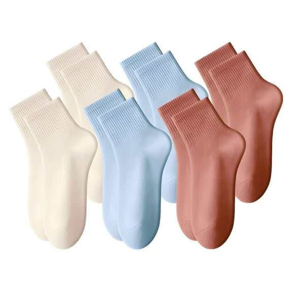 TELOLY 6Pairs Mens Ankle Socks9-13Mens Ankle Socks Size 9-11 Men's Socks ,Colormixing1