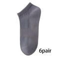 thumbnail image 1 of TELOLY 6Pairs Mens Ankle Socks9-13Mens Ankle Socks Size 9-11 Men's Socks ,Gray3, 1 of 4