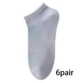 thumbnail image 1 of TELOLY 6Pairs Mens Ankle Socks9-13Mens Ankle Socks Size 9-11 Men's Socks ,Gray1, 1 of 4