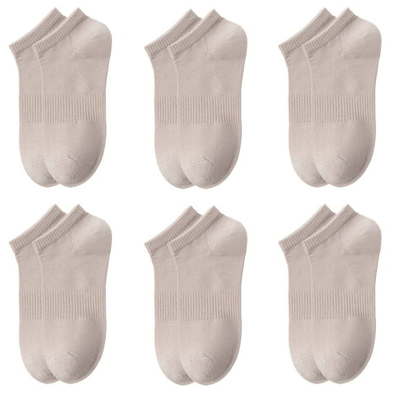 TELOLY 6Pairs Mens Ankle Socks,Compact Design Moisture Wicking Socks Men,Perforated Mesh Mens Ankle Socks Size 10-13,Khaki