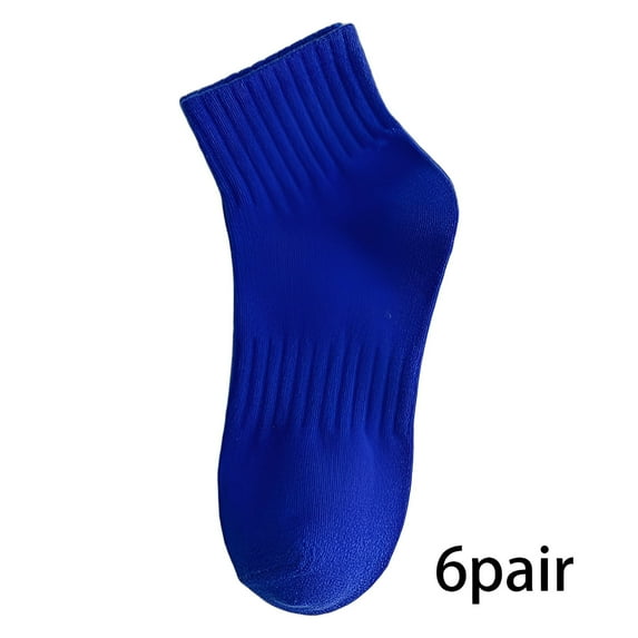 TELOLY 6Pairs Mens Ankle Socks9-13Mens Ankle Socks Size 9-11 Men's Socks ,Blue