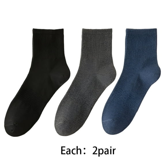 TELOLY 6Pairs Mens Ankle Socks9-13Mens Ankle Socks Size 9-11 Men's Socks ,Colormixing3