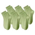 thumbnail image 1 of TELOLY 6Pairs Mens Ankle Socks9-13Mens Ankle Socks Size 9-11 Men's Socks ,Green, 1 of 4