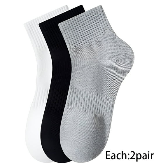 TELOLY 6Pairs Mens Ankle Socks9-13Mens Ankle Socks Size 9-11 Men's Socks ,Colormixing2