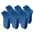 thumbnail image 1 of TELOLY 6Pairs Mens Ankle Socks9-13Mens Ankle Socks Size 9-11 Men's Socks ,Blue2, 1 of 4