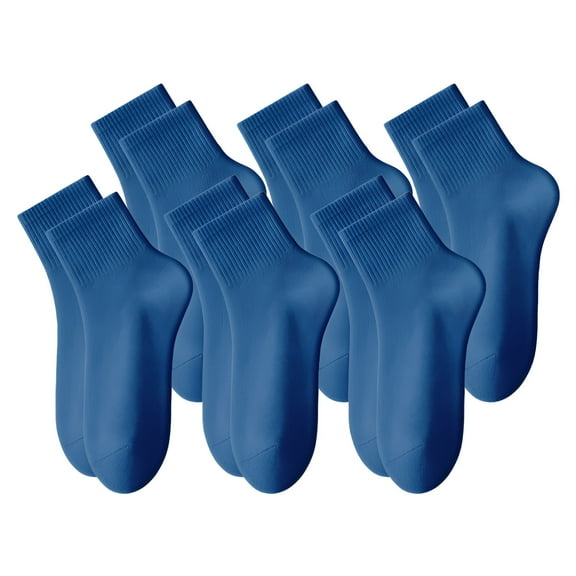 TELOLY 6Pairs Mens Ankle Socks9-13Mens Ankle Socks Size 9-11 Men's Socks ,Blue2