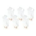 thumbnail image 1 of TELOLY 6Pairs Mens Ankle Socks9-13Mens Ankle Socks Size 9-11 Men's Socks ,White, 1 of 4