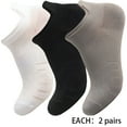 thumbnail image 1 of TELOLY 6Pairs Mens Socks9-13Mens Ankle Socks Size 9-11 Men's Socks ,Colormixing1, 1 of 4