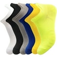 thumbnail image 1 of TELOLY 6Pairs Mens Socks9-13Mens Ankle Socks Size 9-11 Men's Socks ,Colormixing1, 1 of 4