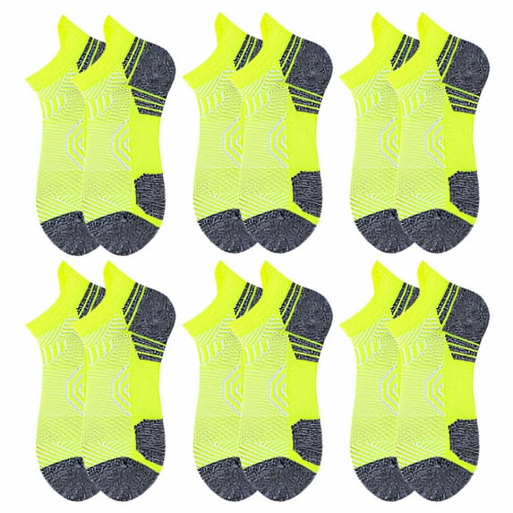 TELOLY 6Pairs Mens Socks9-13Mens Ankle Socks Size 9-11 Men's Socks ,Green