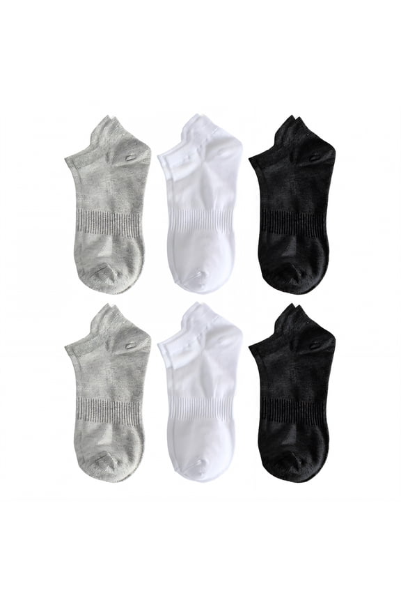 6Pairs No Show Socks Men,Size 35-38 Athletic Socks,Thin Cotton Socks Mens No Show Socks,Combination2