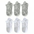thumbnail image 1 of TELOLY 6Pairs No Show Socks Men,Size 41-46 Athletic Socks,Mesh Boat Socks Mens No Show Socks,Combination3, 1 of 1