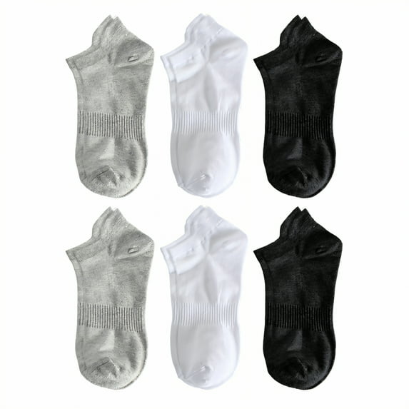 TELOLY 6Pairs No Show Socks Men,Size 41-46 Athletic Socks,Thin Cotton Socks Mens No Show Socks,Combination2