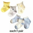 thumbnail image 1 of TELOLY 6Pairs Toddler Socks,Cotton Socks for 0-5 Months Baby Girl Socks,Mesh Cooling Sensation Kids Socks,Colormixing3, 1 of 4