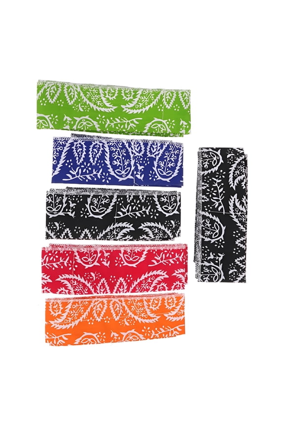 6Pcs Comfortable Cooling Scarves Multi-function Neck Wraps Decorative Hair Scarves