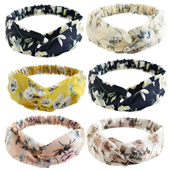 TELOLY 6Pcs Headbands for Women,New Breathable Material Maintains Comfort Hair Bands,Performs All Climate Situations Thick Headbands for Women,Mixing5