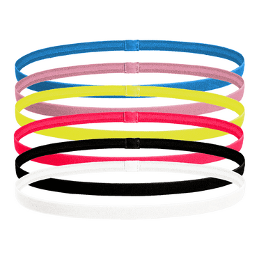 TELOLY 6Pcs Sweat Band,Solid Color Headbands,Durable Head Bands for Children