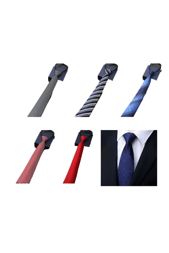 6Pcs Ties for Men,Artistic Feel Mens Ties,Natural Style Mens Tie,Color Mixing6