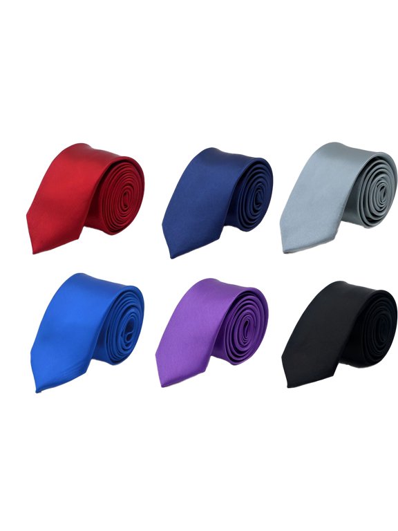 6Pcs Ties for Men,Modern Cutting Mens Ties,Premium Appearance Mens Tie,Color Mixing1