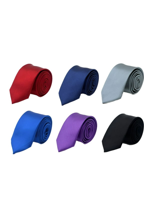 6Pcs Ties for Men,Modern Cutting Mens Ties,Premium Appearance Mens Tie,Color Mixing1
