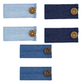 thumbnail image 1 of TELOLY 6Pcs Waistband Extenders,Invisible Denim Pant Extenders,One-Second On-Off Button Fabric Waist Extenders,Combo, 1 of 3