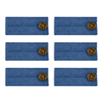 thumbnail image 1 of TELOLY 6Pcs Waistband Extenders,Invisible Denim Pant Extenders,One-Second On-Off Button Fabric Waist Extenders,Deep Blue, 1 of 4