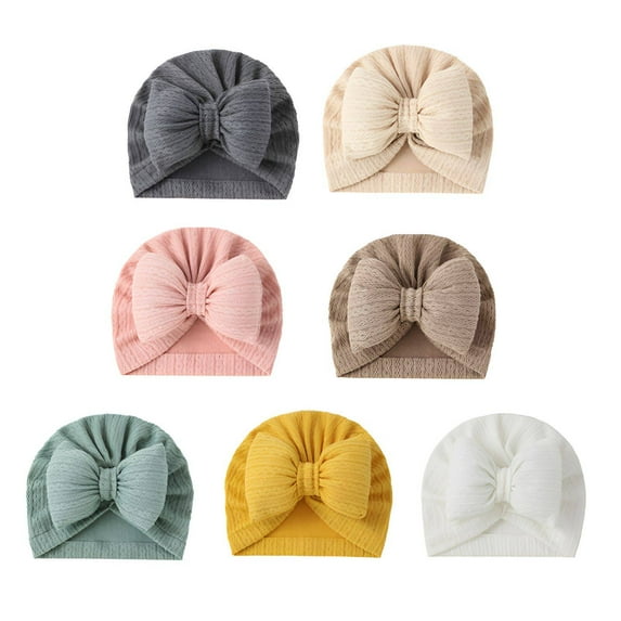 TELOLY 7Pcs Womens Baseball Caps,Soft Knit Fabric Womens Hats Baseball Caps,Breathable and Skin-Friendly Crochet Hat,Multicolor1