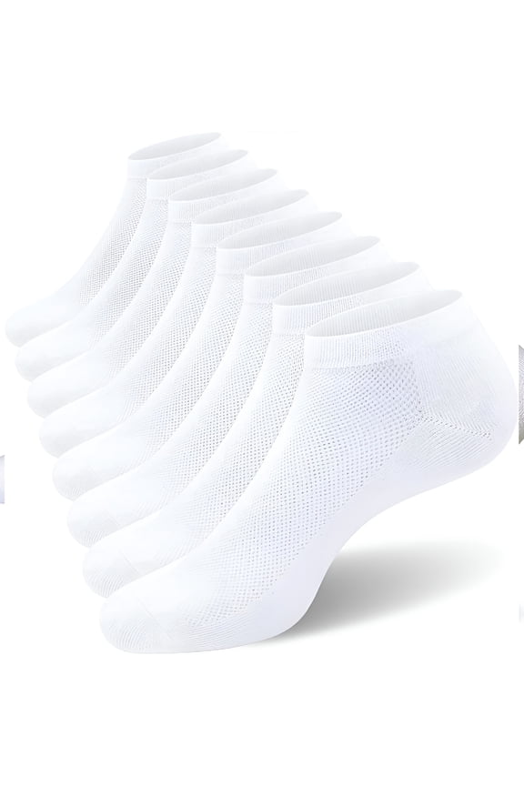 8 Pack Mens Ankle Socks Low Cut Comfort Casual Socks Size 10-13/13-15