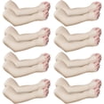 thumbnail image 1 of TELOLY 8 Pairs Elderly Skin Protector Sleeves Thin Skin Arm Sleeve Bruise Protective from Abrasions Tear Sun Exposure Compression Bruising Arm Protection Sleeve for Men Women, 1 of 7