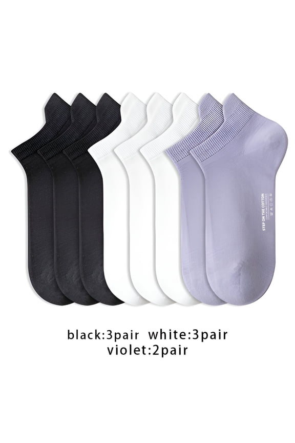 8Pairs Ankle Socks for Women,Cotton Womens Socks Size 7-9,Socks for Women Ankle
