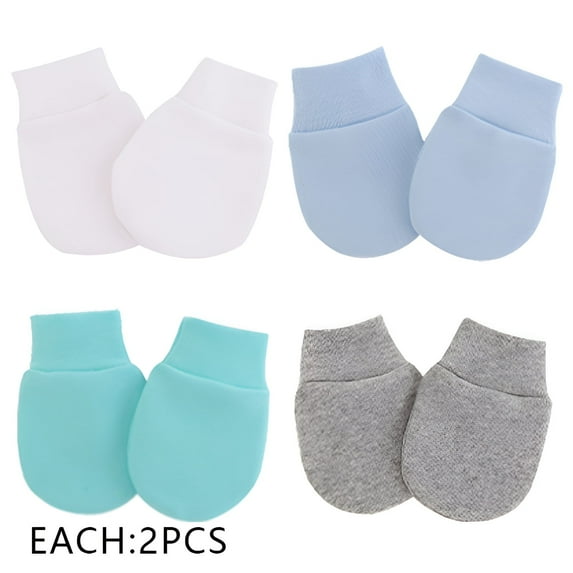 TELOLY 8Pcs Baby Mittens,Baby-Specific Design Baby Mittens Newborn,Seasonal Use Newborn Mittens No Scratch,Style3