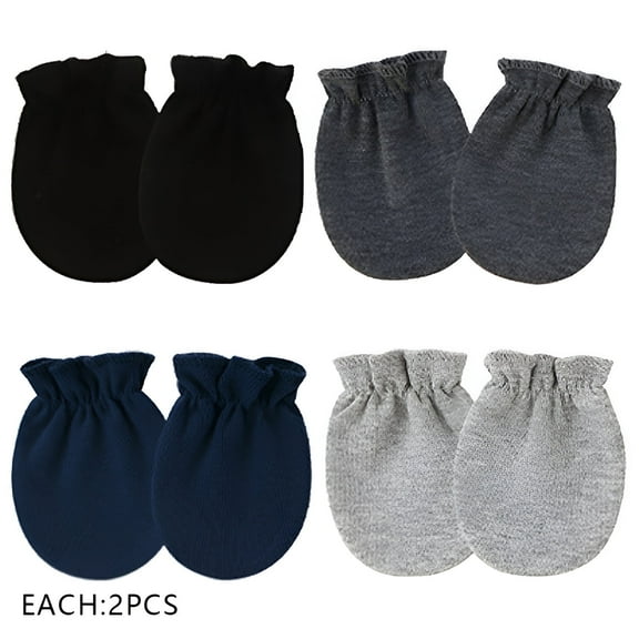 TELOLY 8Pcs Baby Mittens,Fashionable Match Baby Mittens Newborn,Soft and Comfy Newborn Mittens,Style3